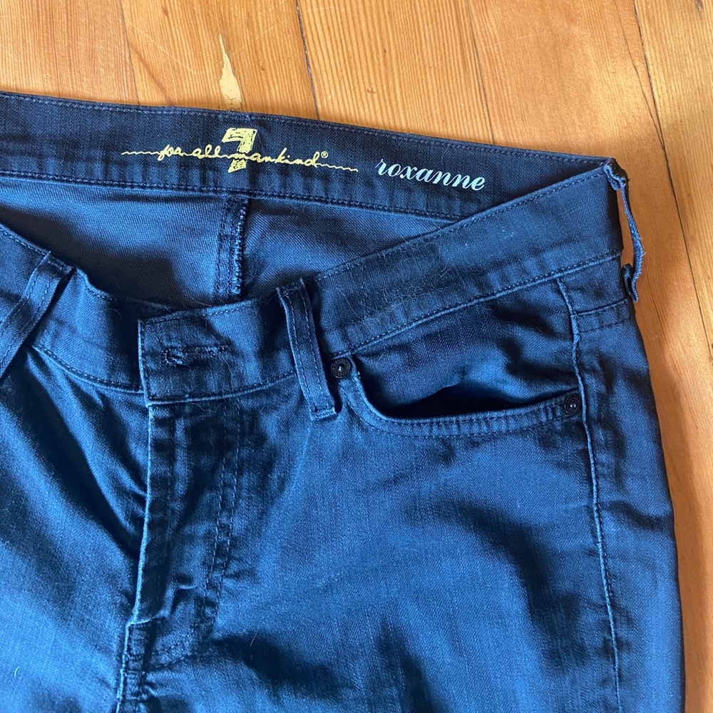 7 for all Mankind Roxanne sz 29 dark skinny jeans